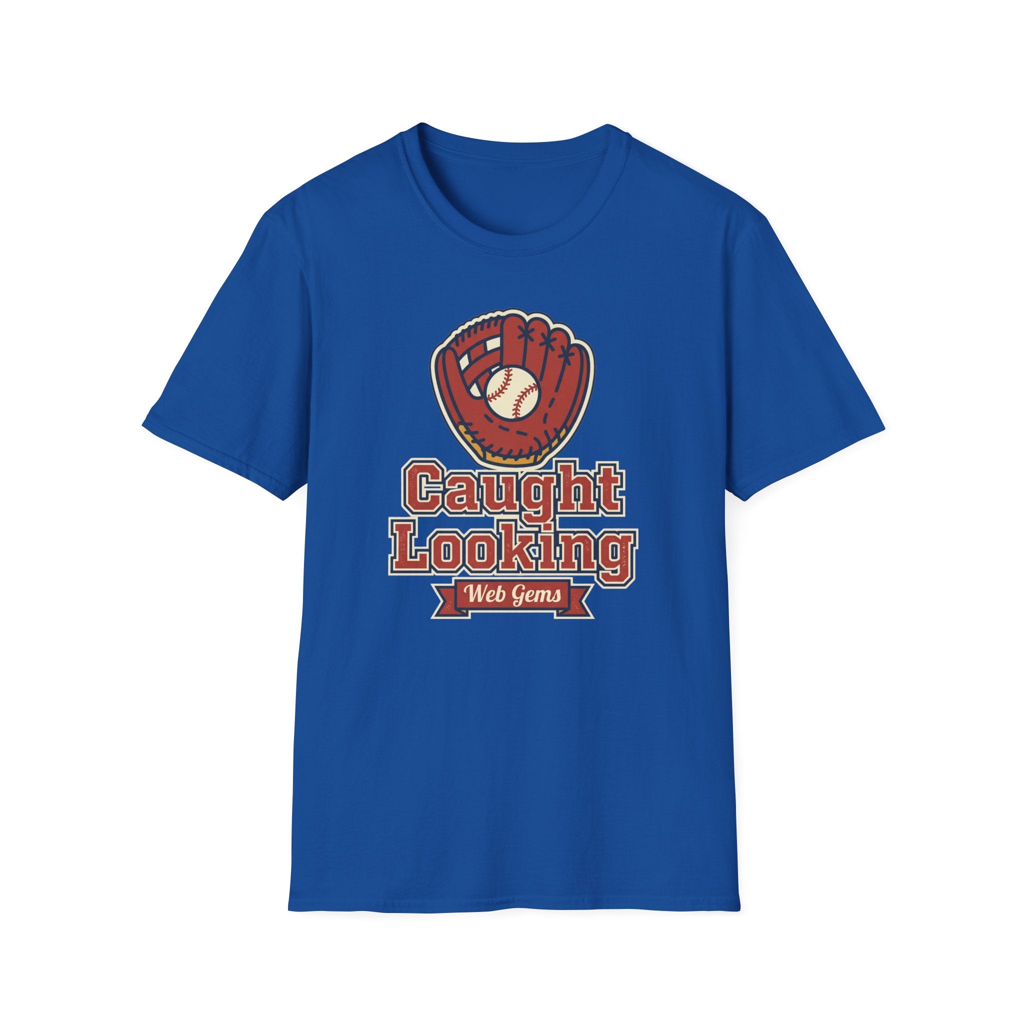 Baseball T-Shirt | Vintage Caught Looking Glove Graphic Tee