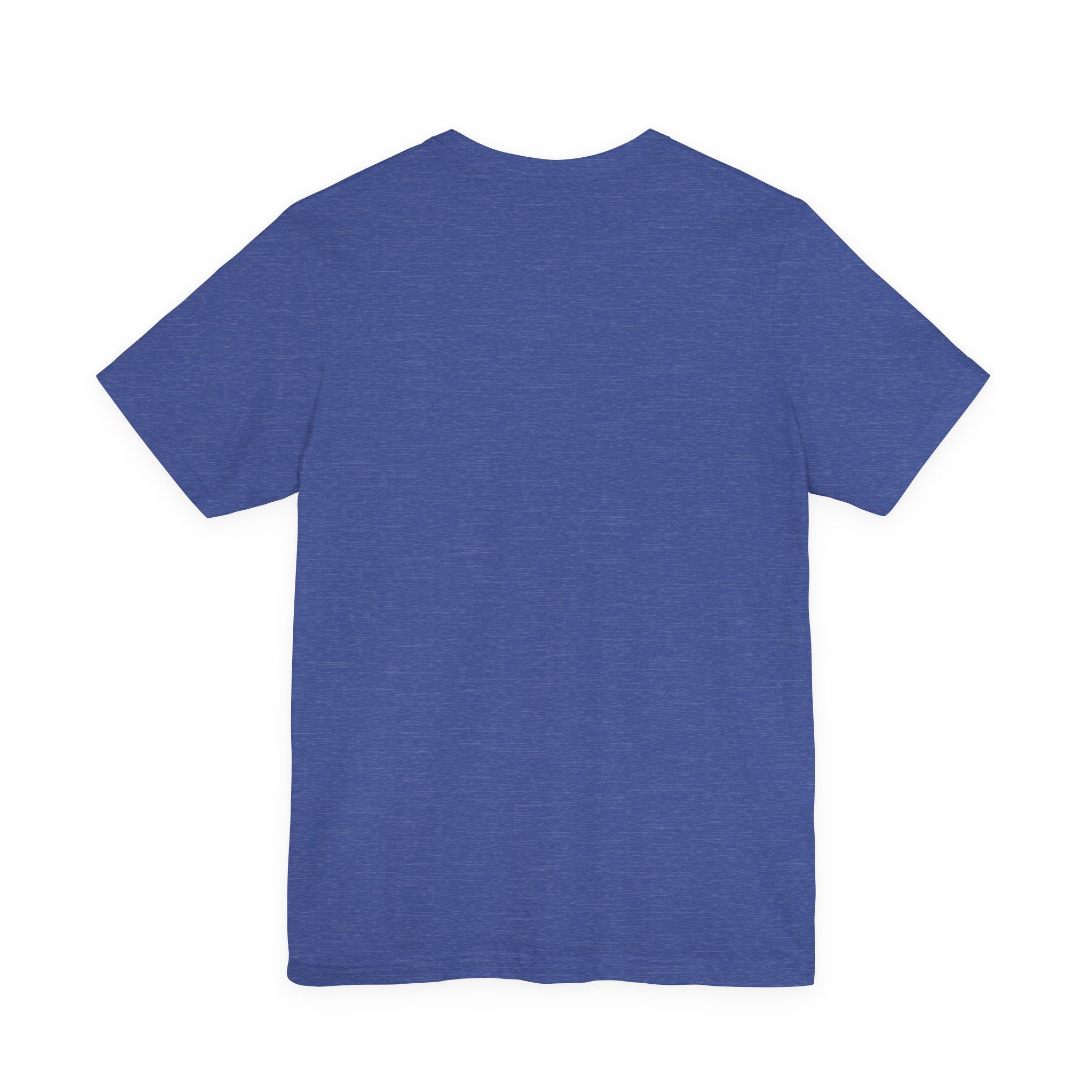 Heather True Royal T-shirt, plain back view