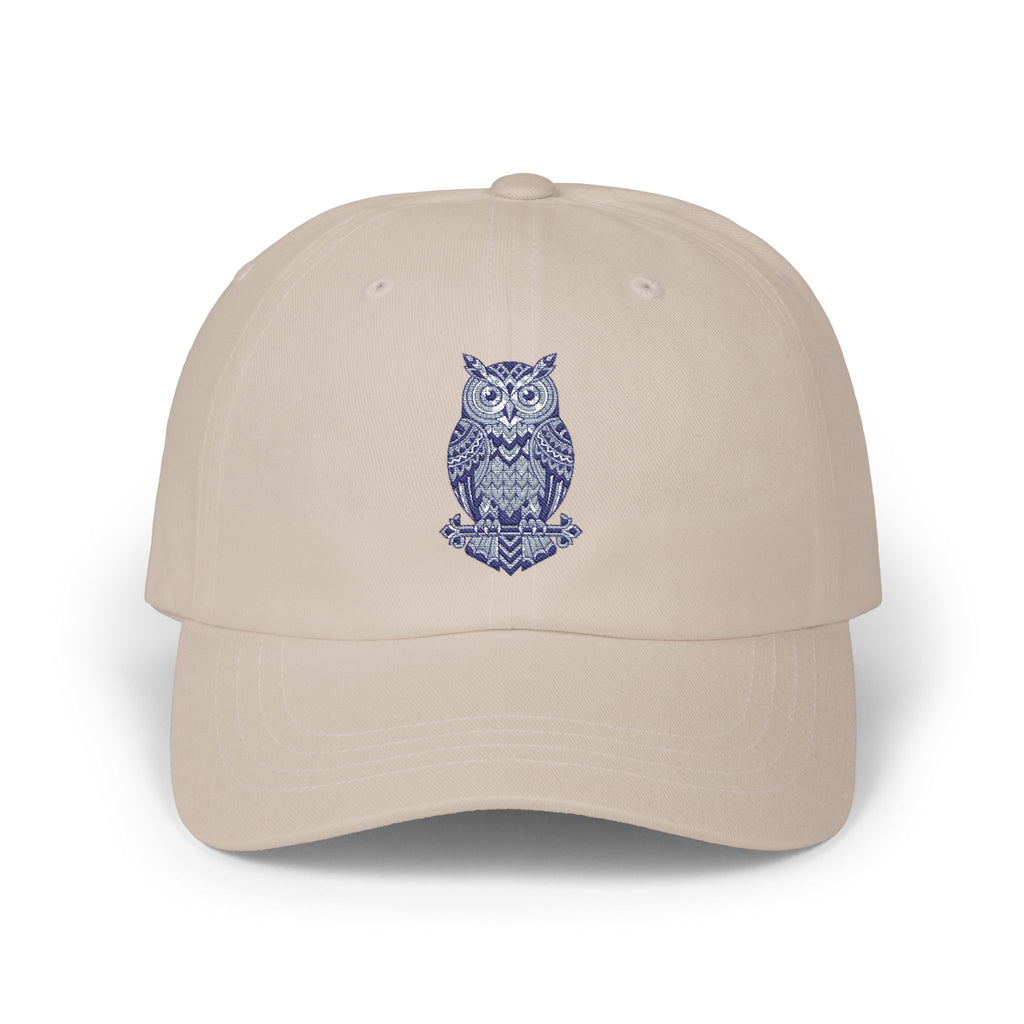 Embroidered Blue Owl Dad Cap – Classic Casual Baseball Hat