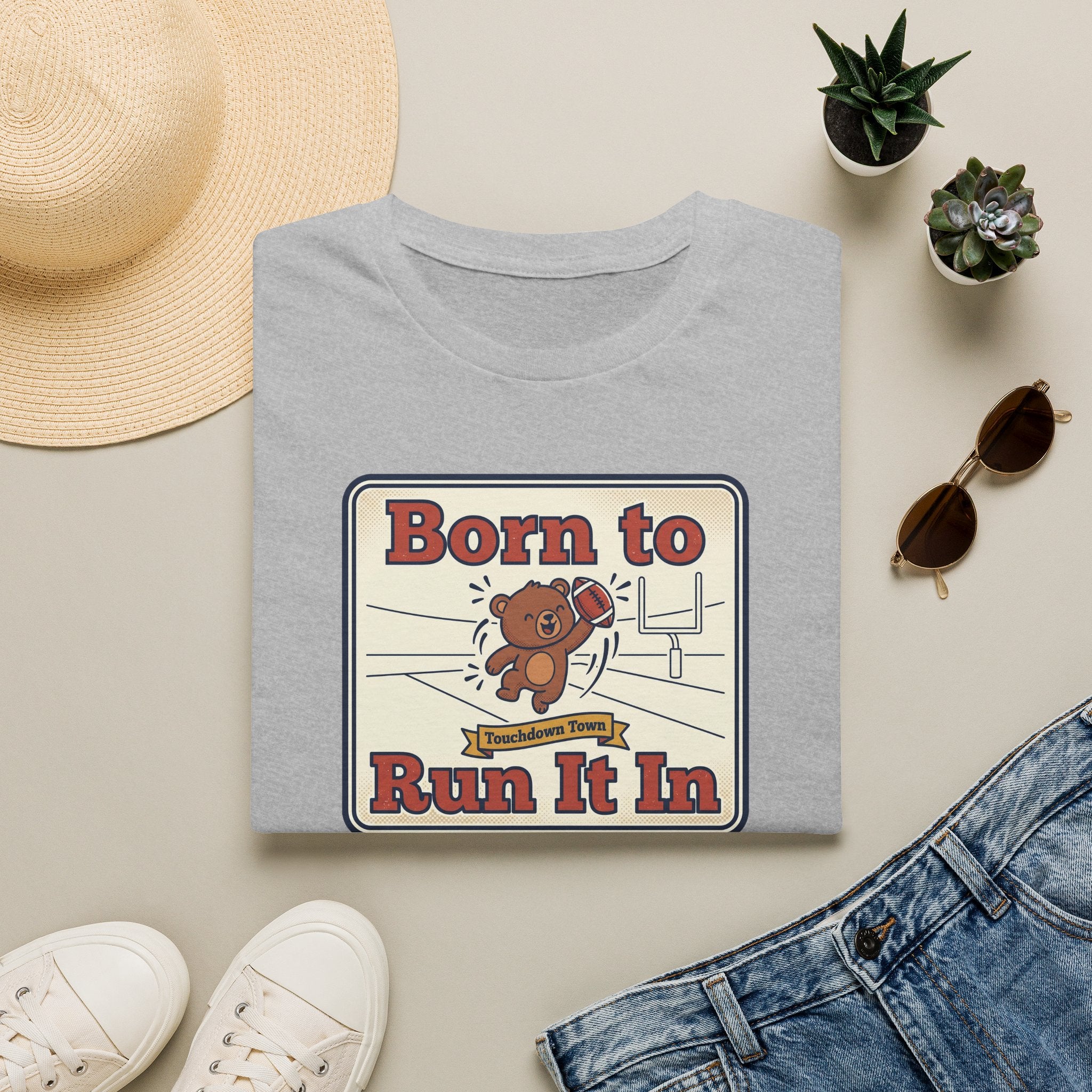 Funny Sports Bear T-Shirt | Cute Game Day Humor Graphic Tee