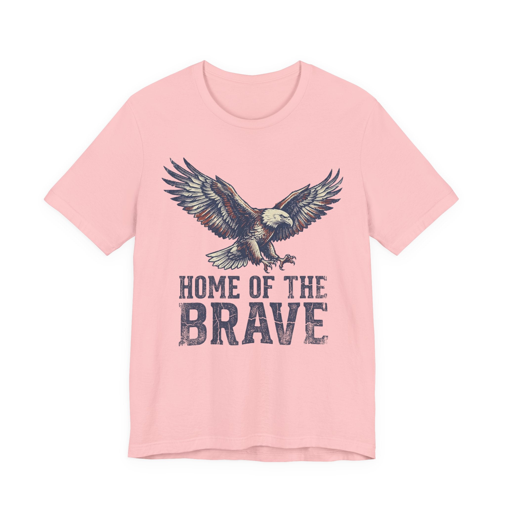 Home of the Brave Bald Eagle T-Shirt — Patriotic Americana Graphic Tee
