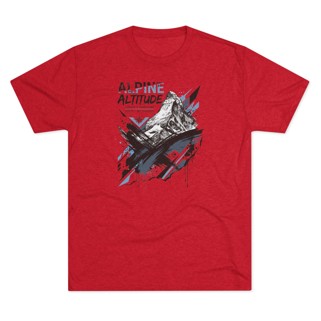 Alpine Altitude T-Shirt Mountain Peak Illustration Graphic Tee Hiking Gift Outdoor Nature Adventure Unisex