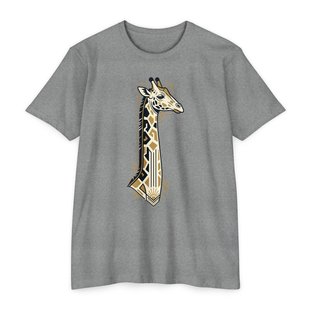 Giraffe T-Shirt Art Deco Geometric Safari Illustration Graphic Tee Animal Lover Gift Unisex