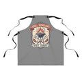 Grill Sarge Apron for Dad | Funny BBQ Grilling Apron | Retro Badge Cooking Apron | Fathers Day Gift | Adjustable Gray Apron