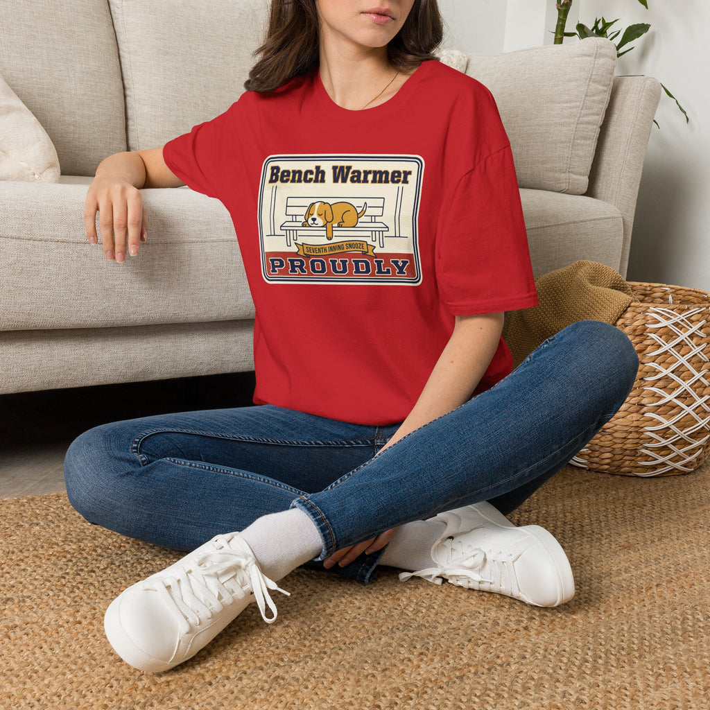 Funny Lazy Dog T-Shirt | Bench Warmer Sarcastic Humor Tee