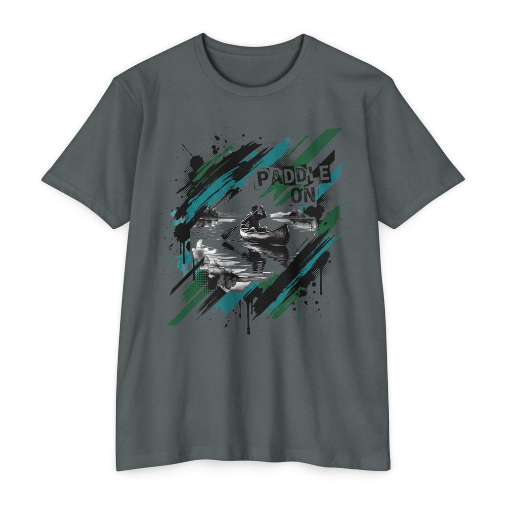 Kayaker T-Shirt Paddle On Kayaking Canoe Graphic Tee Water Sports Paddler Gift Outdoor Adventure Unisex