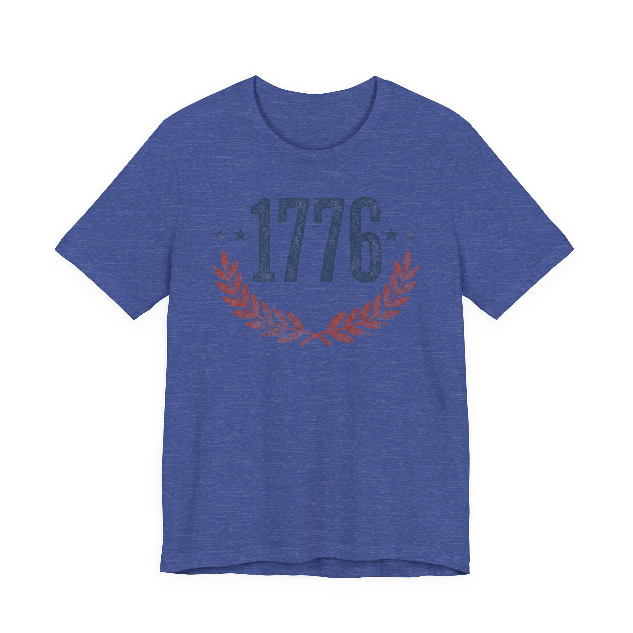 1776 Laurel Wreath T-Shirt | Patriotic American Revolution History Independence Day Graphic Tee