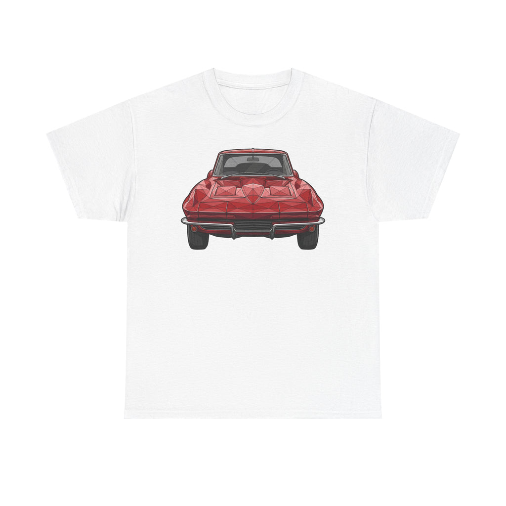Retro Split Window Sports Coupe T-Shirt | Front and Rear View