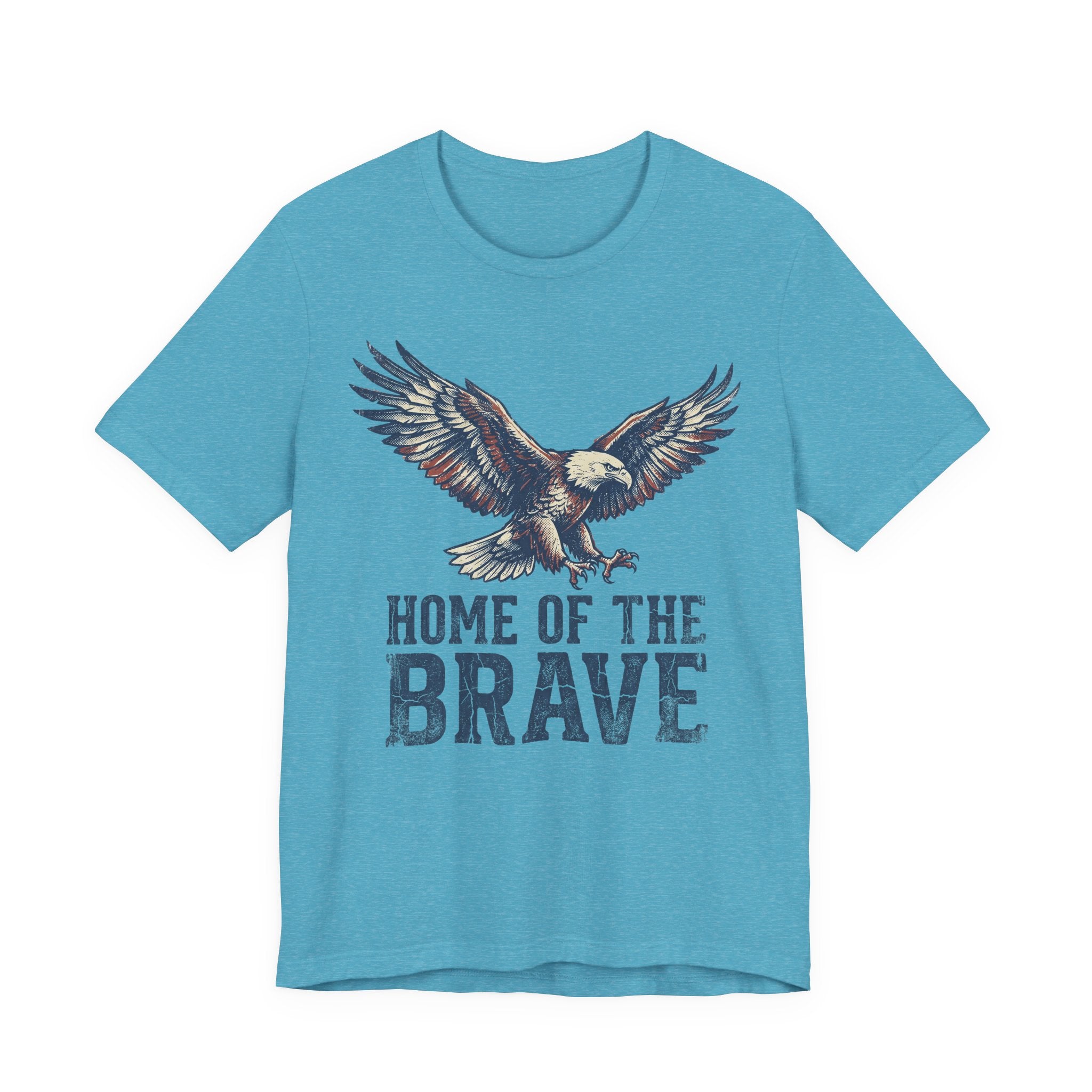 Home of the Brave Bald Eagle T-Shirt — Patriotic Americana Graphic Tee