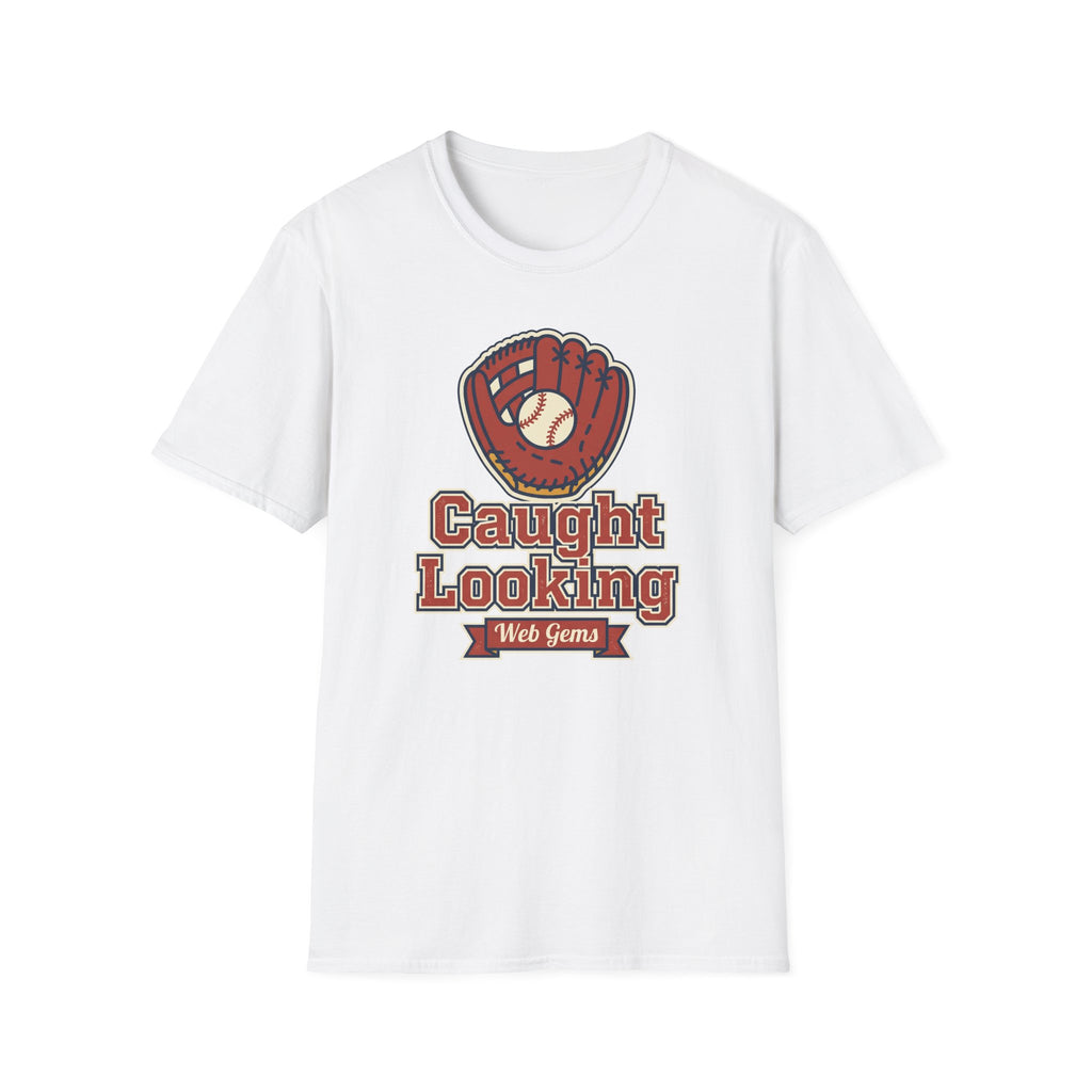 Baseball T-Shirt | Vintage Caught Looking Glove Graphic Tee