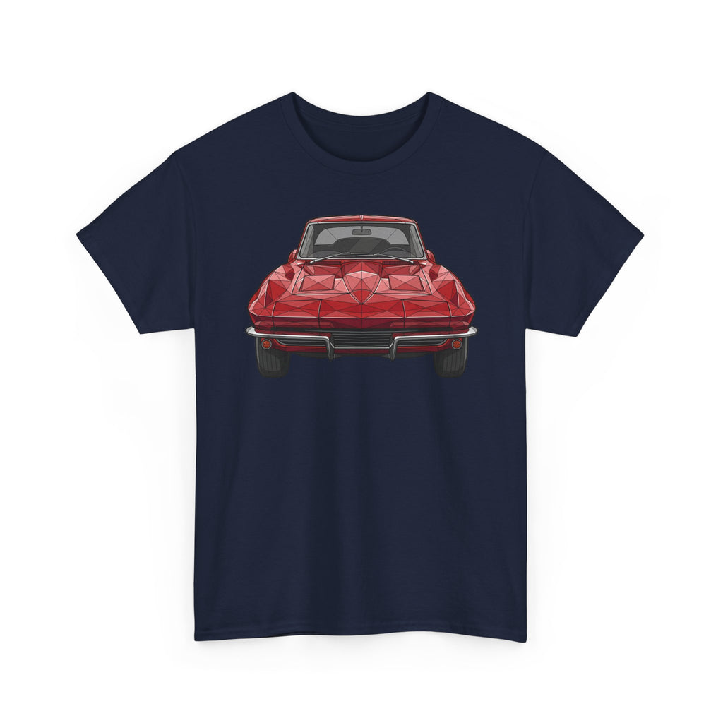 Retro Split Window Sports Coupe T-Shirt | Front and Rear View