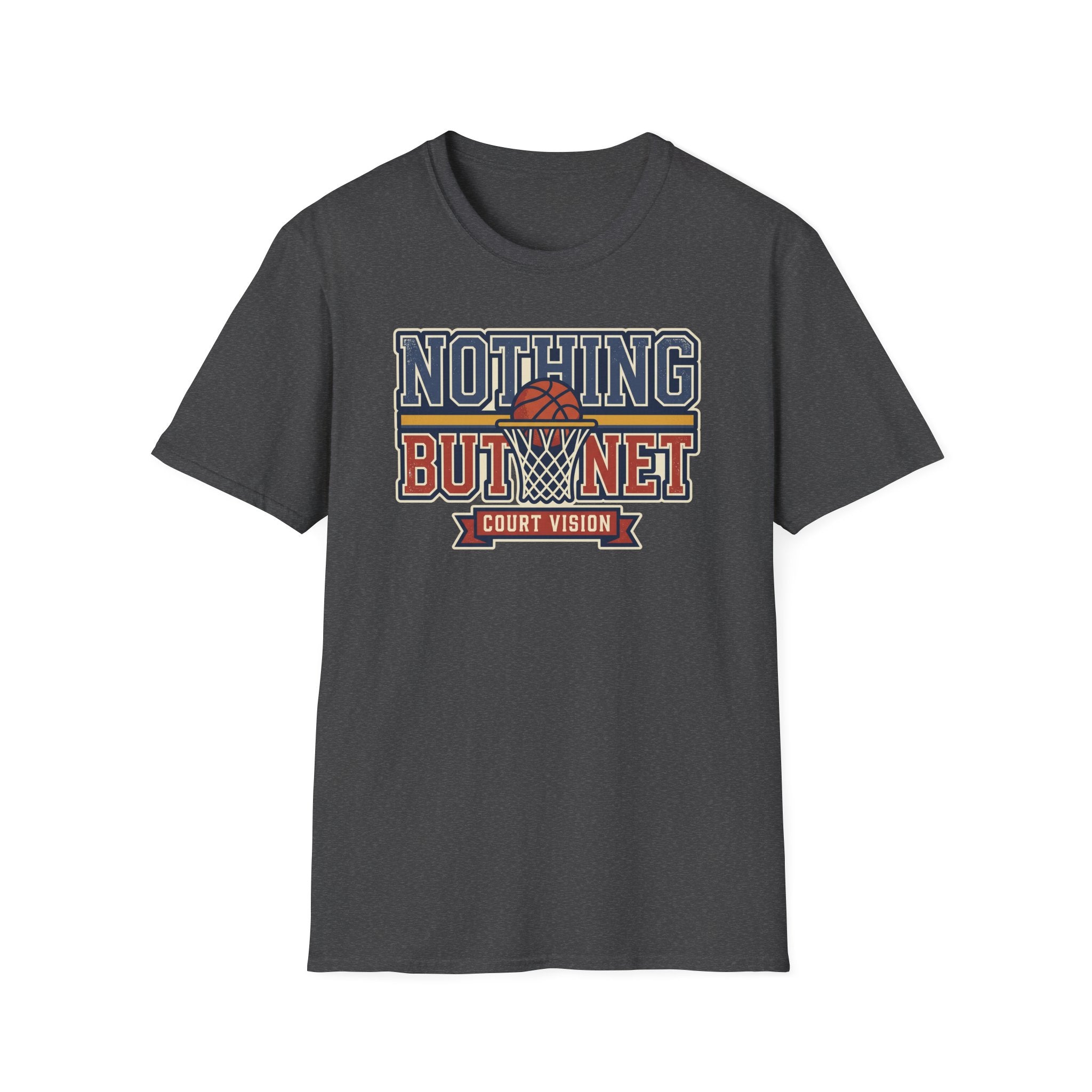 Basketball T-Shirt | Retro Hoops Court Vision Graphic Tee