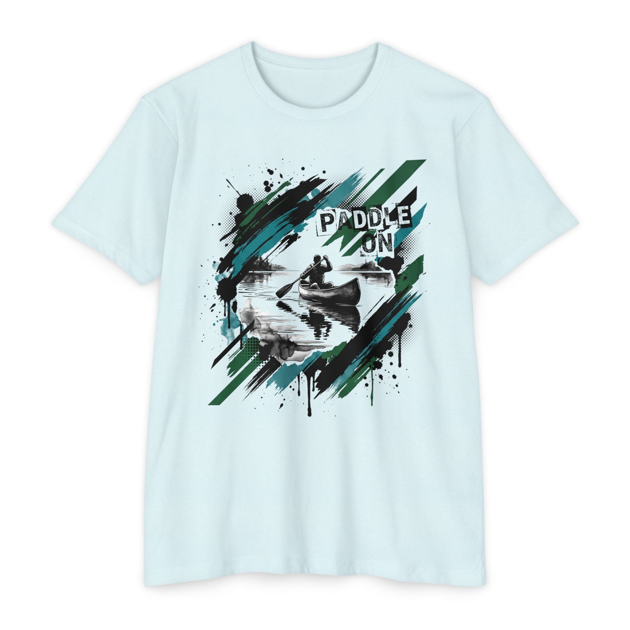 Kayaker T-Shirt Paddle On Kayaking Canoe Graphic Tee Water Sports Paddler Gift Outdoor Adventure Unisex