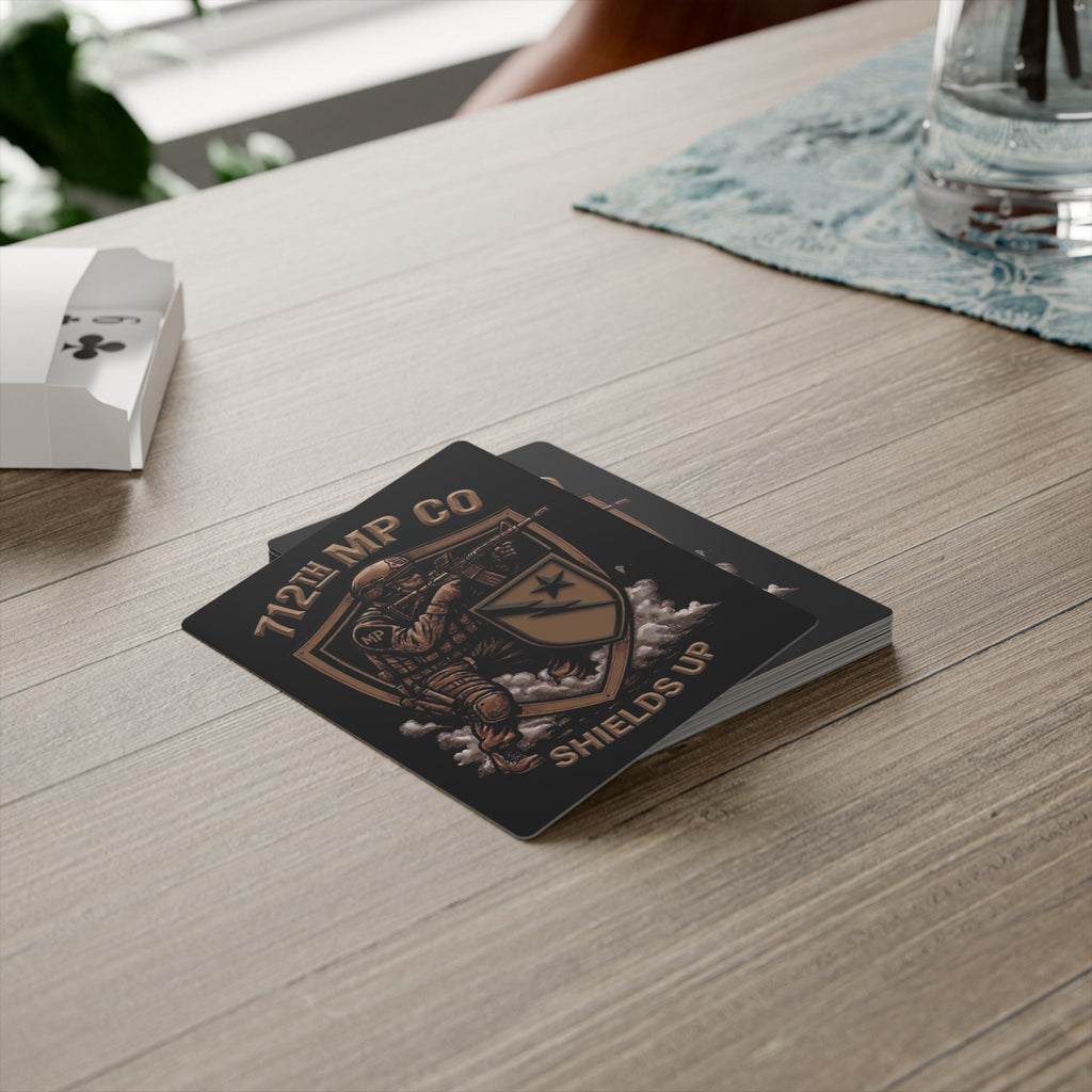 712th MP Co - Shields Up - Poker Cards