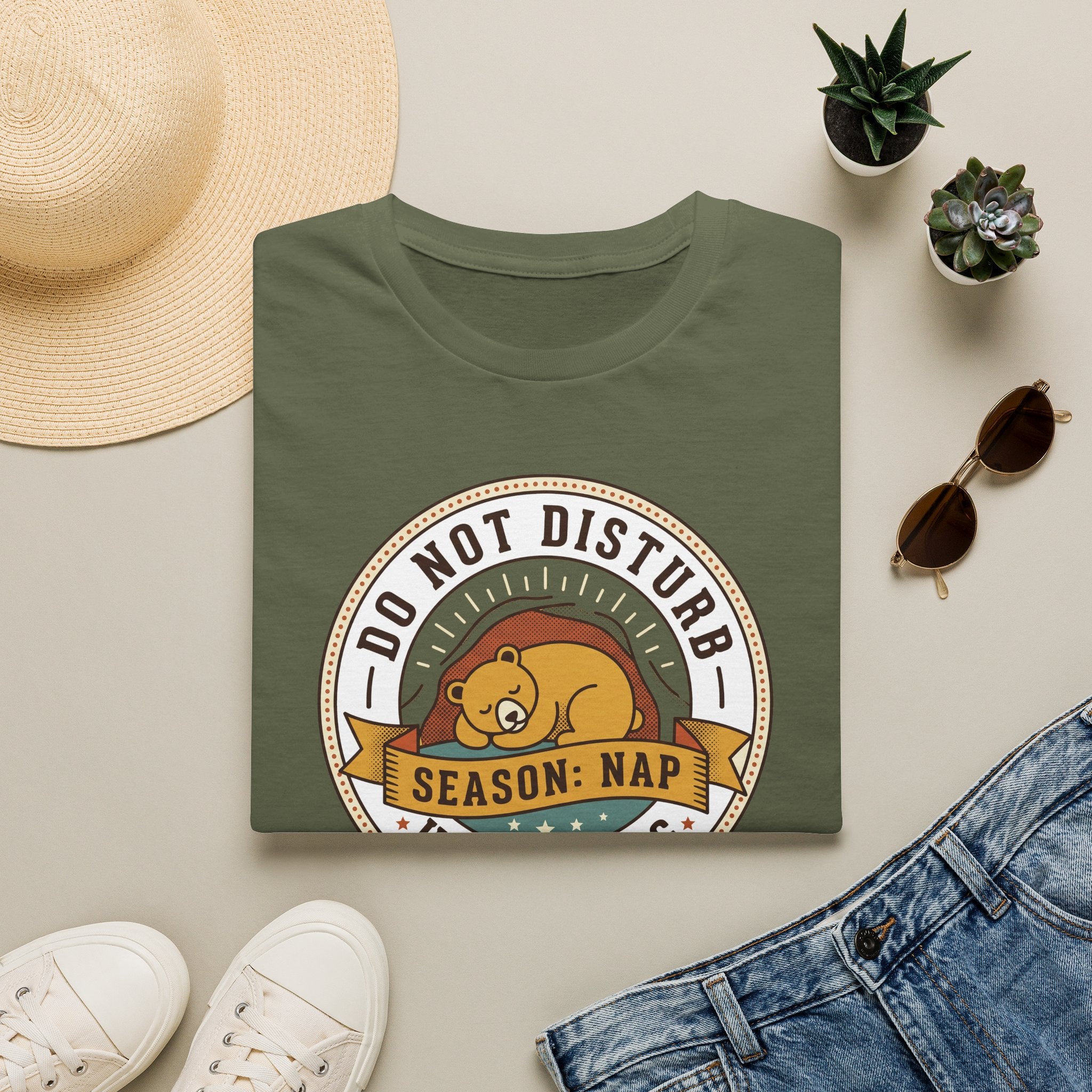 Do Not Disturb Season: Nap T-Shirt | Hibernating Bear Design