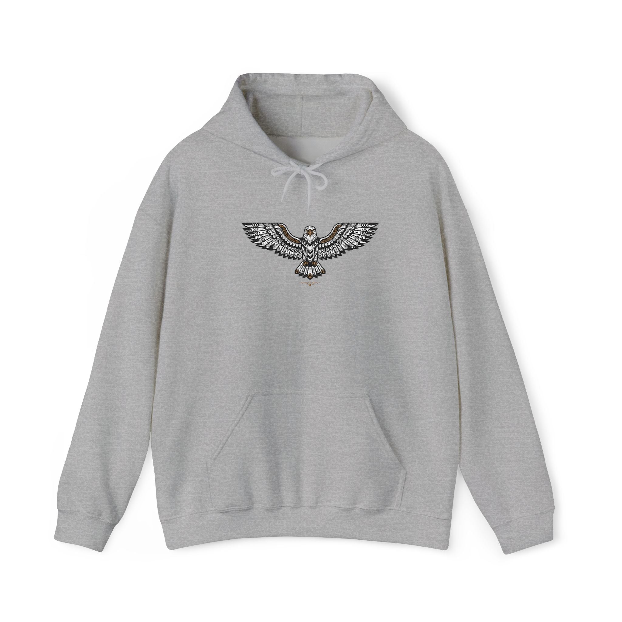 Rhinestone Eagle Hoodie | Sparkle Bird Chest Design, Unisex Embellished Sweatshirt, Eagle Gift Pullover