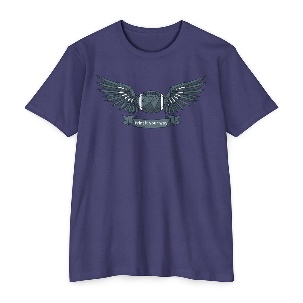 Custom Camera T-Shirt Personalized Winged Camera Emblem Tee Add Your Name or Motto Photographer Gift
