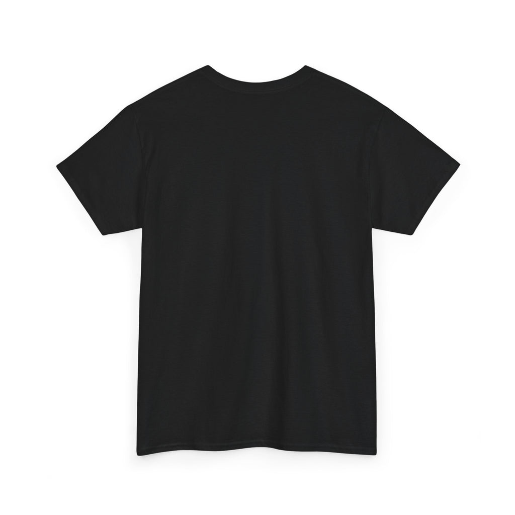 Black crewneck T-shirt, plain back