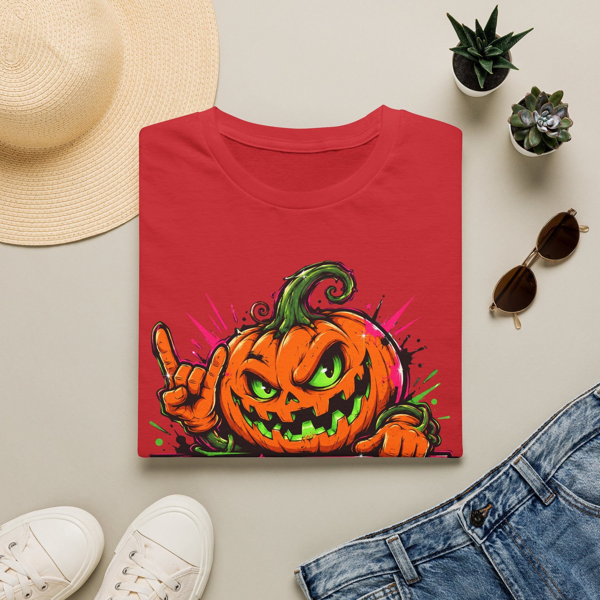 Spooky Season Pumpkin Jack-O-Lantern T-Shirt | Halloween Graphic Tee | Fall Vibes Shirt | Trick or Treat Tee | Pumpkin Lover Gift
