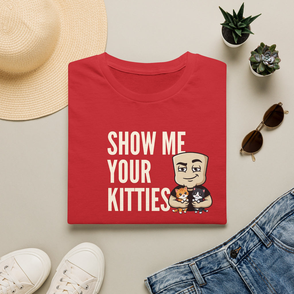 Show Me Your Kitties T-Shirt | Funny Cat Tee | Cute Kitten Lover Novelty Humor Gift