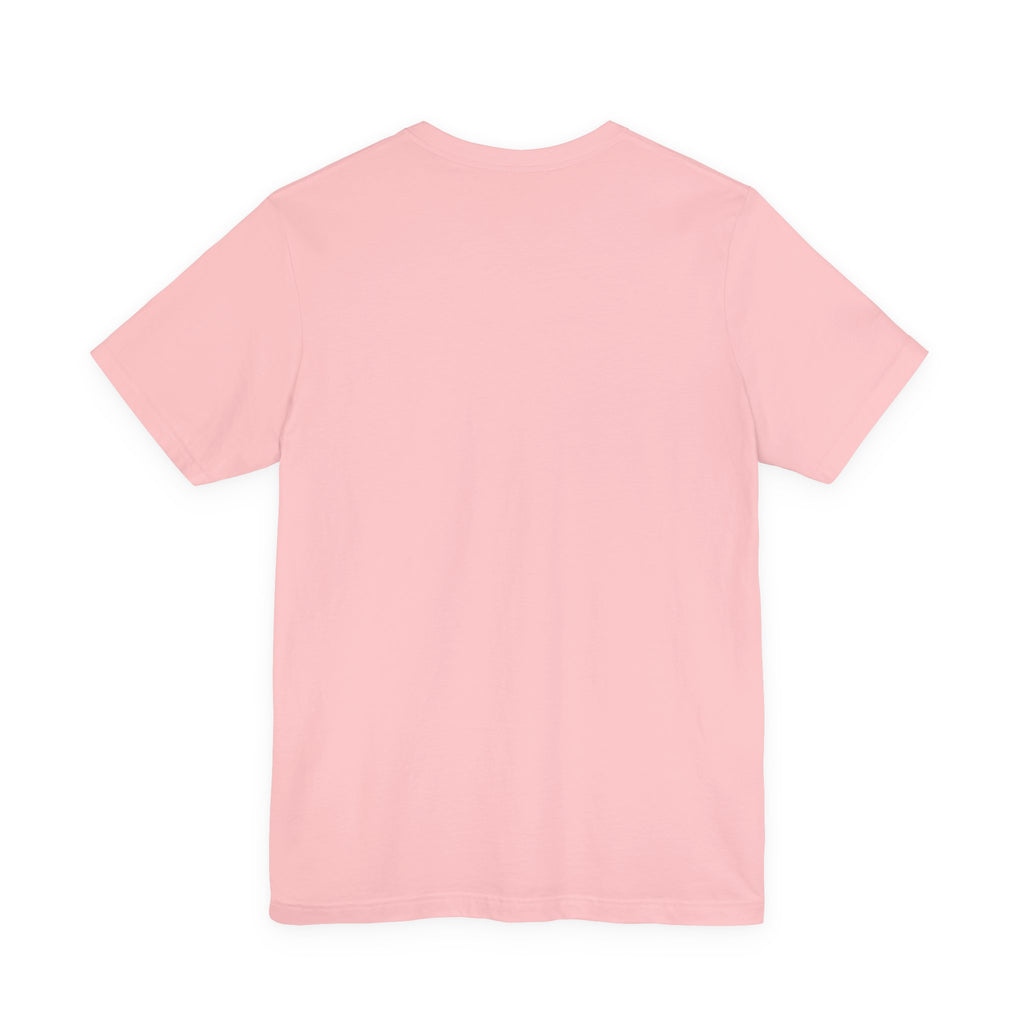 Plain pale pink T-shirt with crew neck