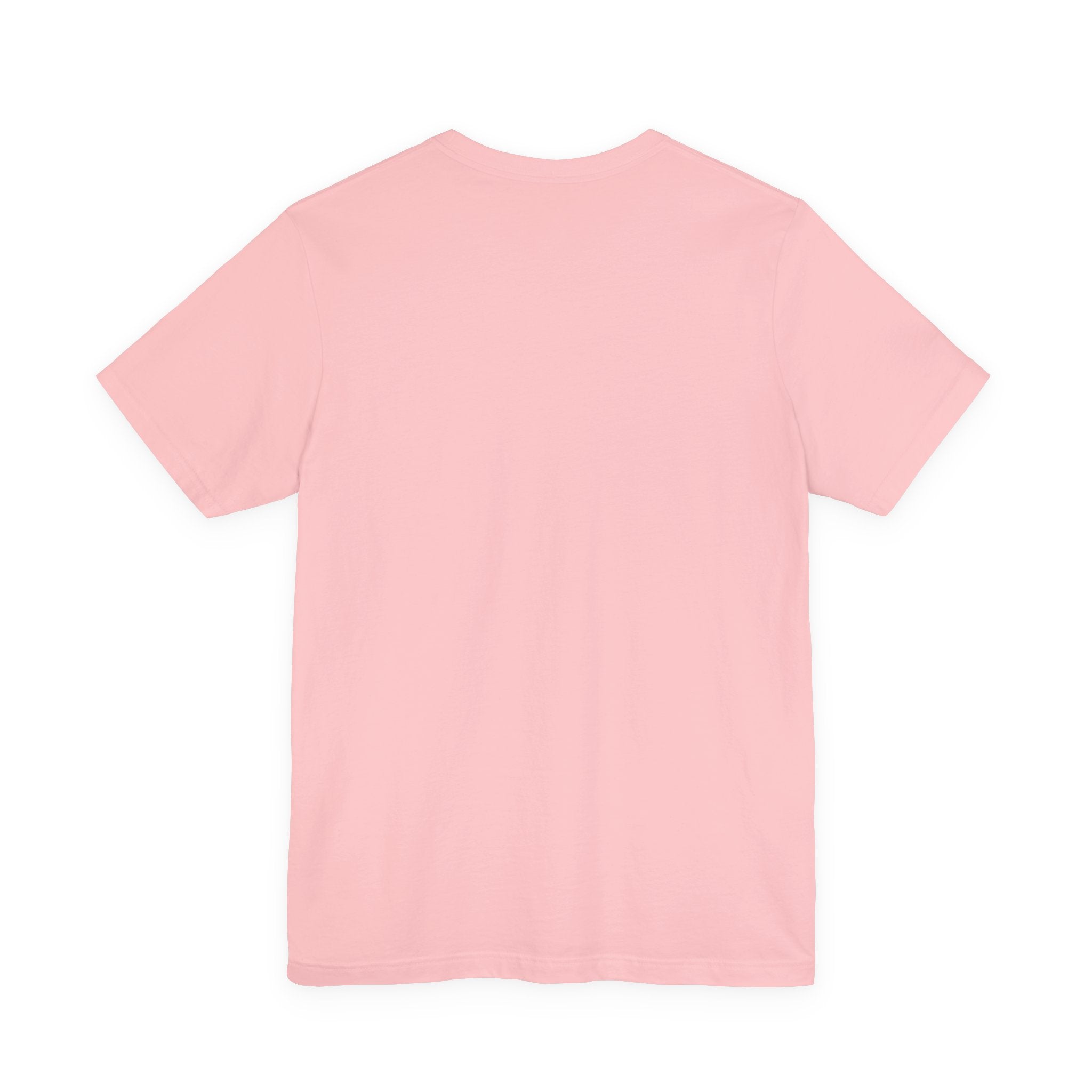 Plain pale pink T-shirt with crew neck