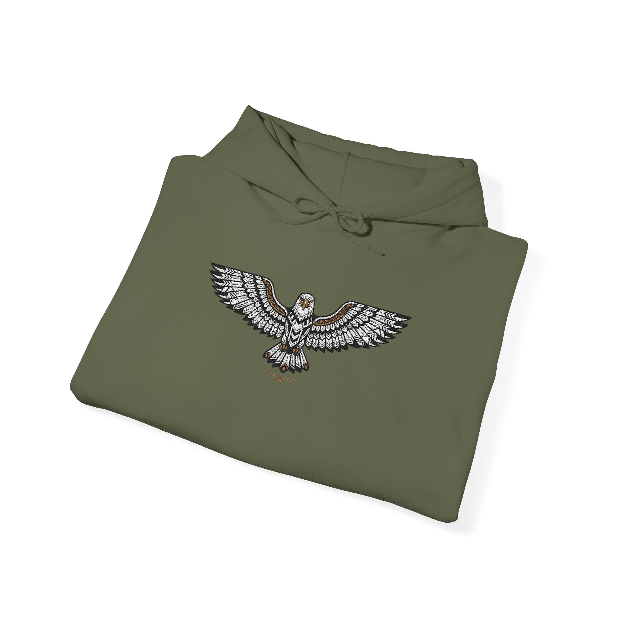 Rhinestone Eagle Hoodie | Sparkle Bird Chest Design, Unisex Embellished Sweatshirt, Eagle Gift Pullover