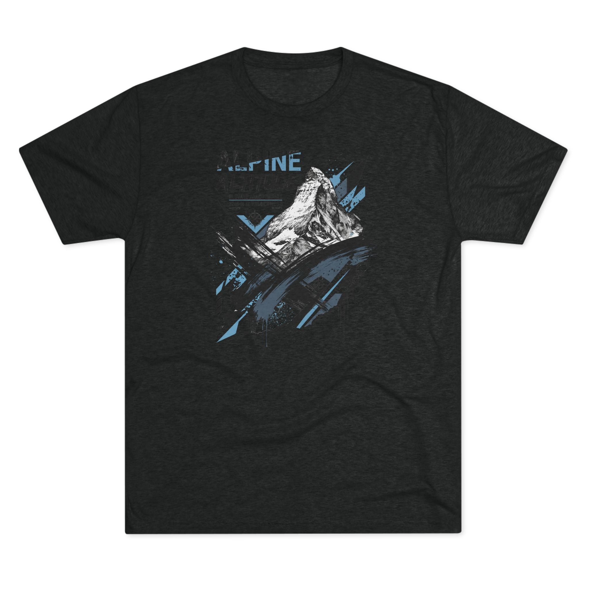 Alpine Altitude T-Shirt Mountain Peak Illustration Graphic Tee Hiking Gift Outdoor Nature Adventure Unisex