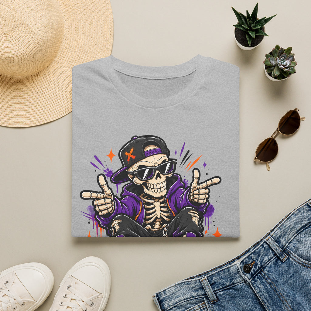 Bone To Be Wild Skeleton DJ T-Shirt | Halloween Skull Graphic Tee | Spooky Music Lover Shirt | Funny Skeleton Gift | Halloween Tee