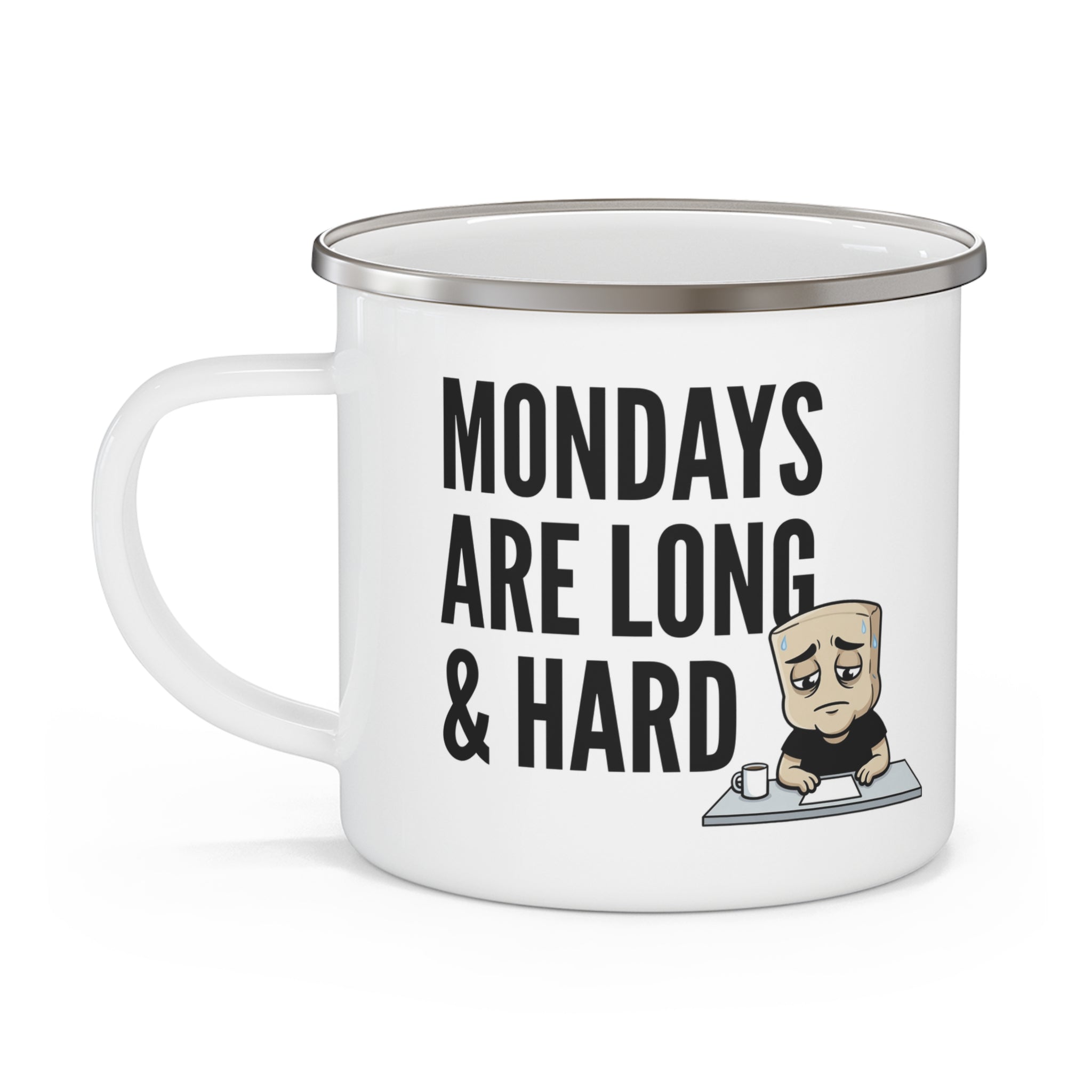 Funny Monday Mug Mondays Are Long & Hard | Sarcastic Coffee Mug | Work Humor Gift | Office Coworker Gift | Novelty 11oz Ceramic Mug