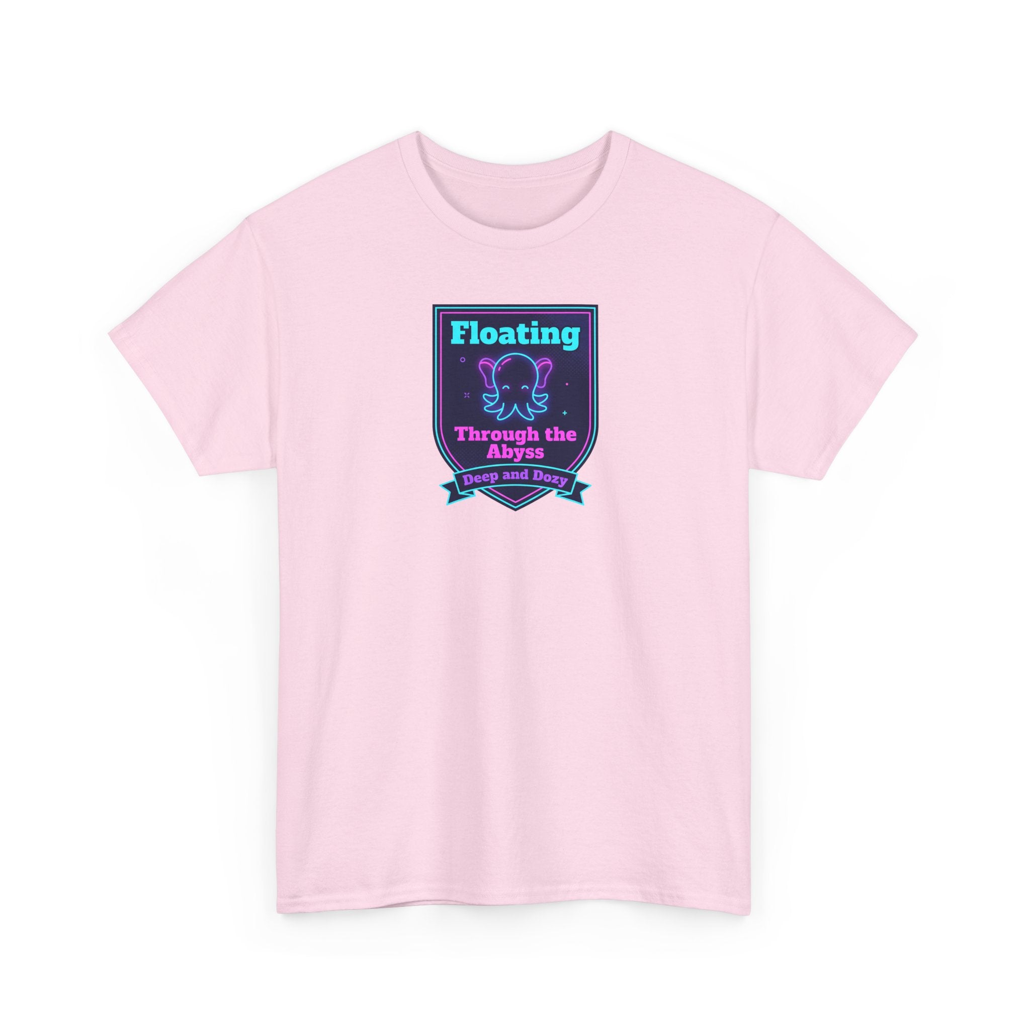 Floating Through the Abyss Tee | Neon Octopus Graphic
