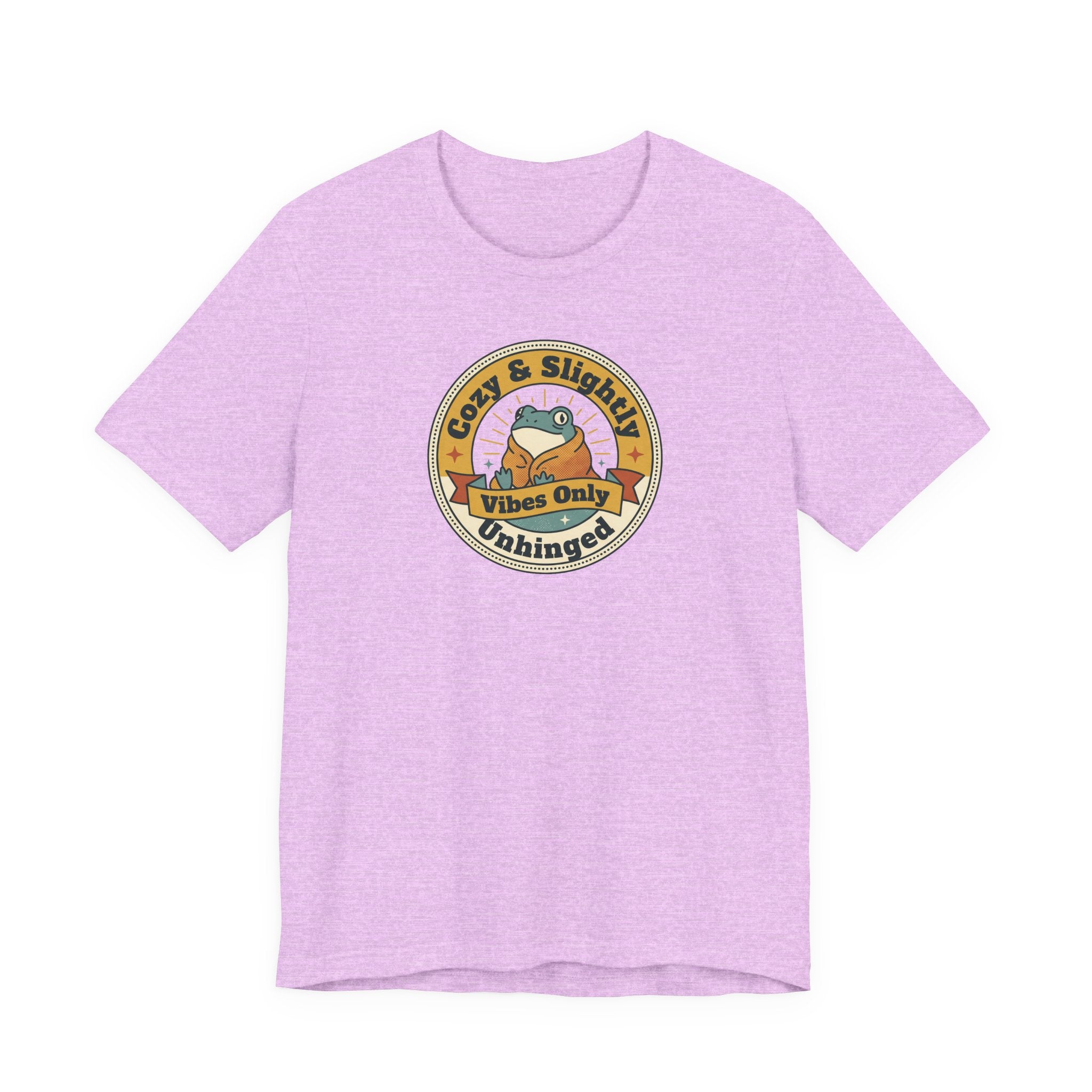 Cozy & Slightly Unhinged Vibes Only T-Shirt | Retro Sloth Graphic Tee