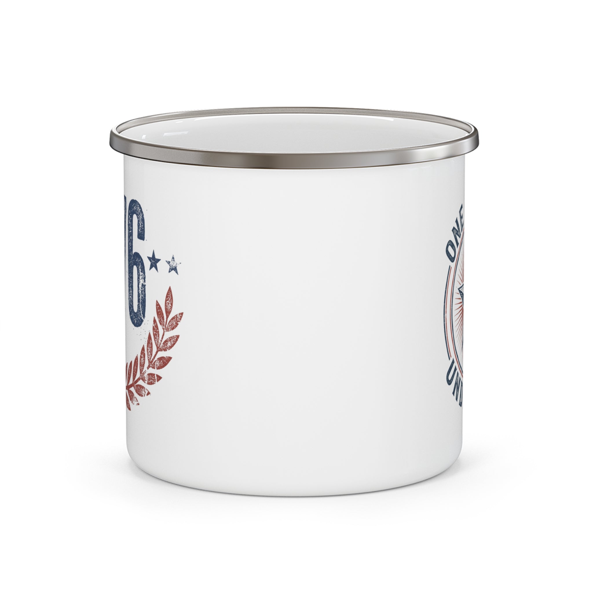 1776 Patriotic Enamel Camping Mug | Vintage American Coffee Mug | 4th of July Gift | Independence Day Mug | Rustic Outdoor Camp Cup