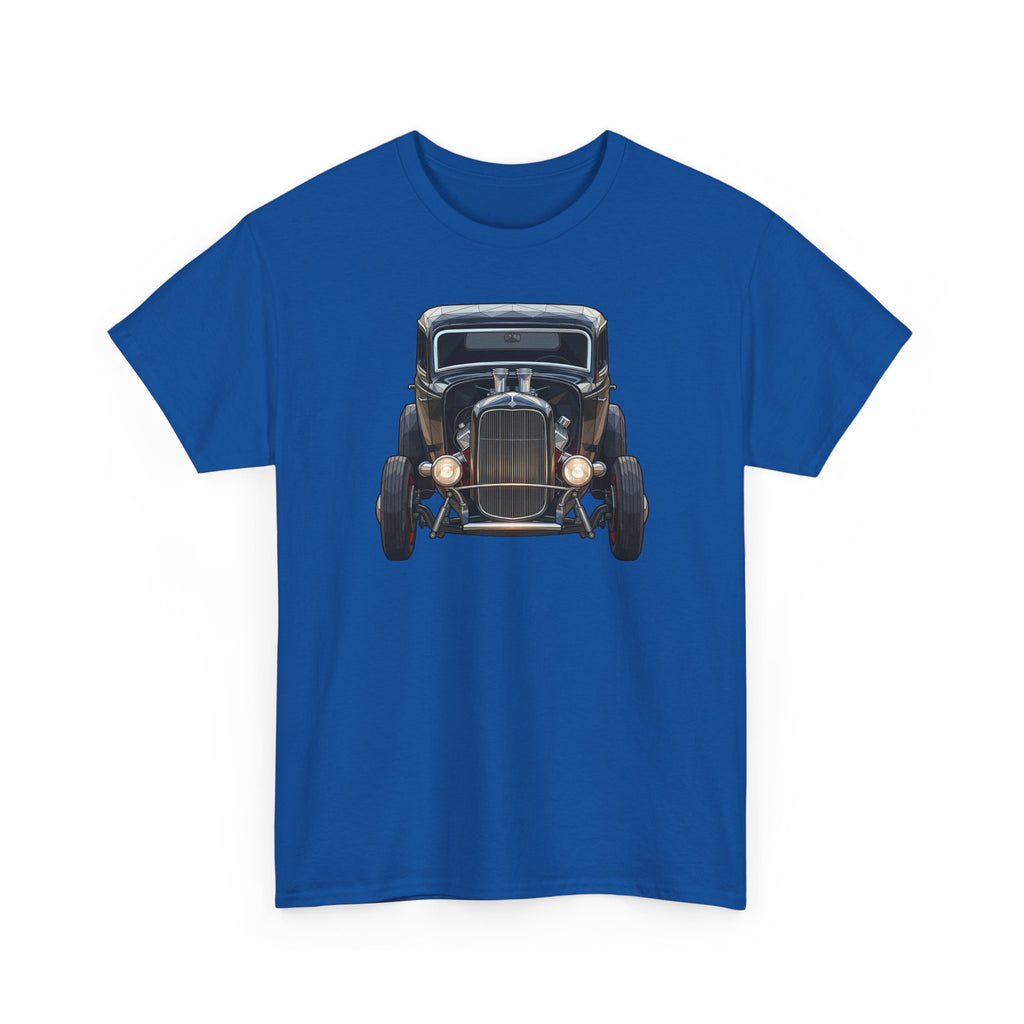Vintage Hot Rod Front and Rear Tee | Classic Car Graphic Shirt