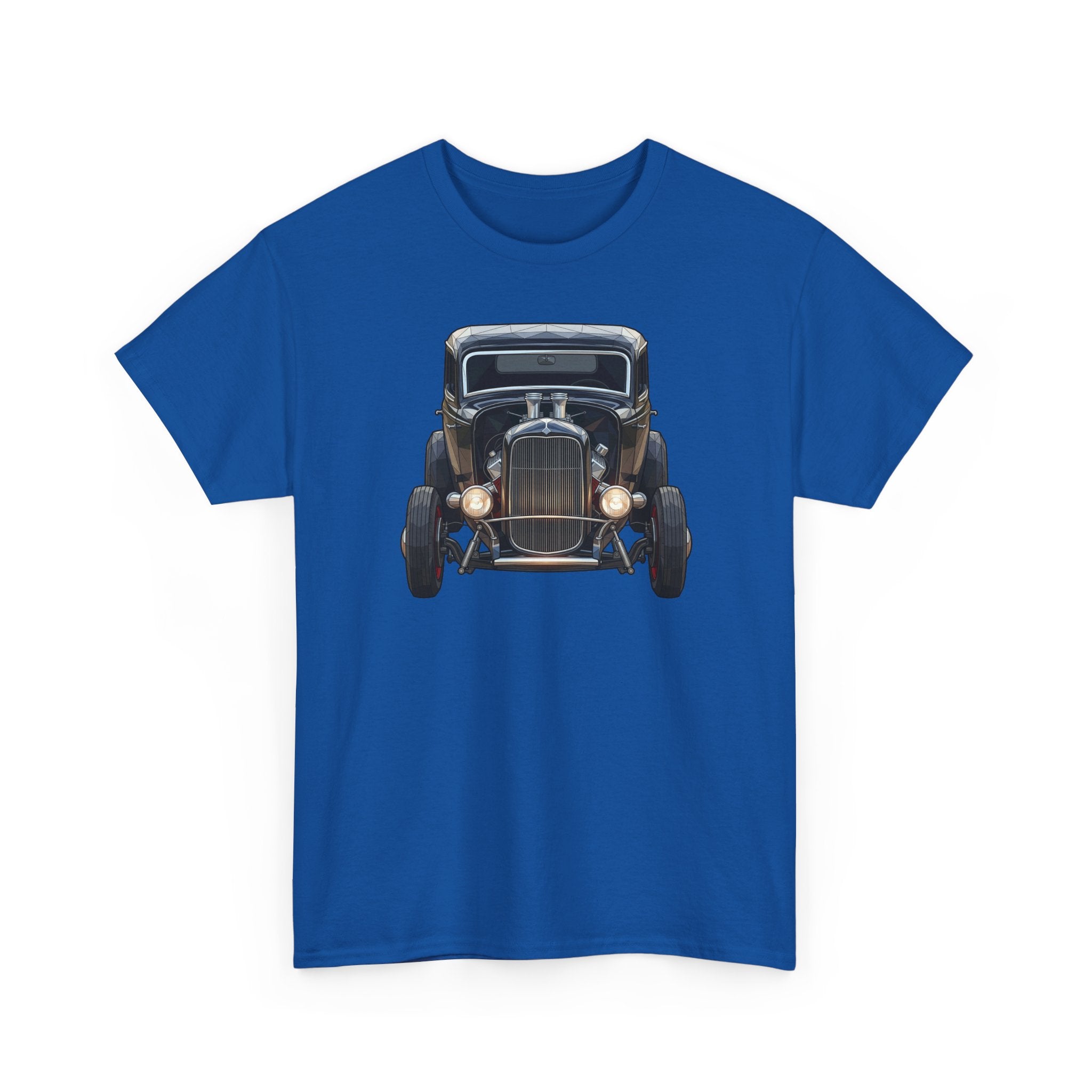 Vintage Hot Rod Front and Rear Tee | Classic Car Graphic Shirt