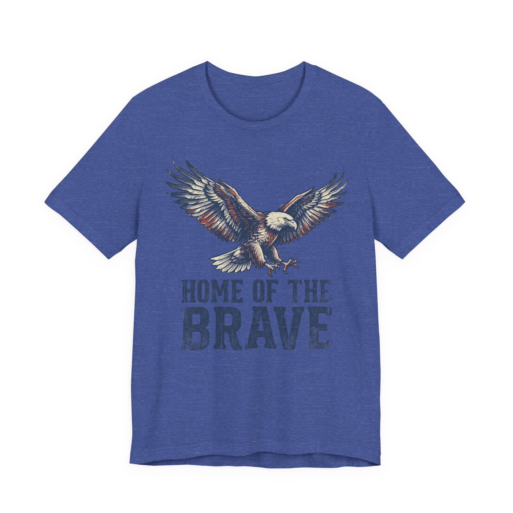 Home of the Brave Bald Eagle T-Shirt — Patriotic Americana Graphic Tee