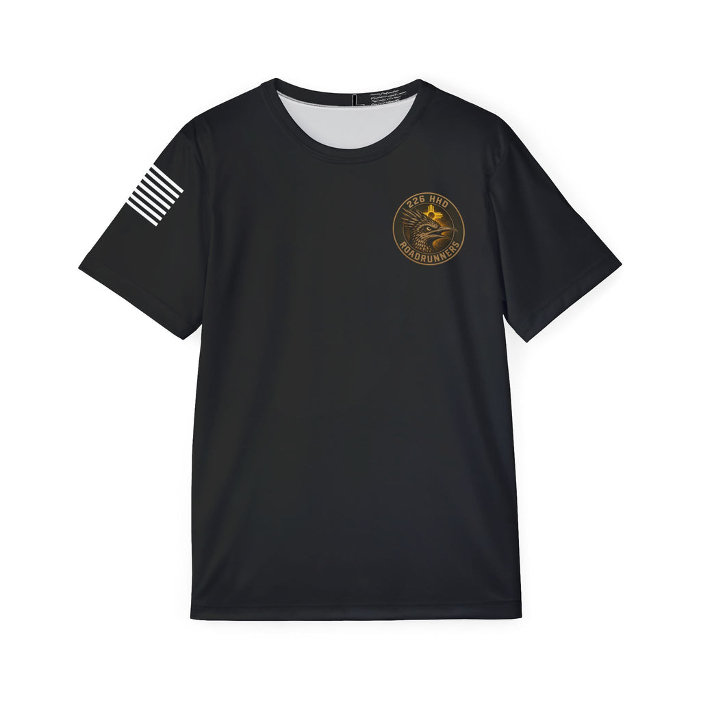 226HHD Black - 100% Polyester T-Shirt (printed into material)
