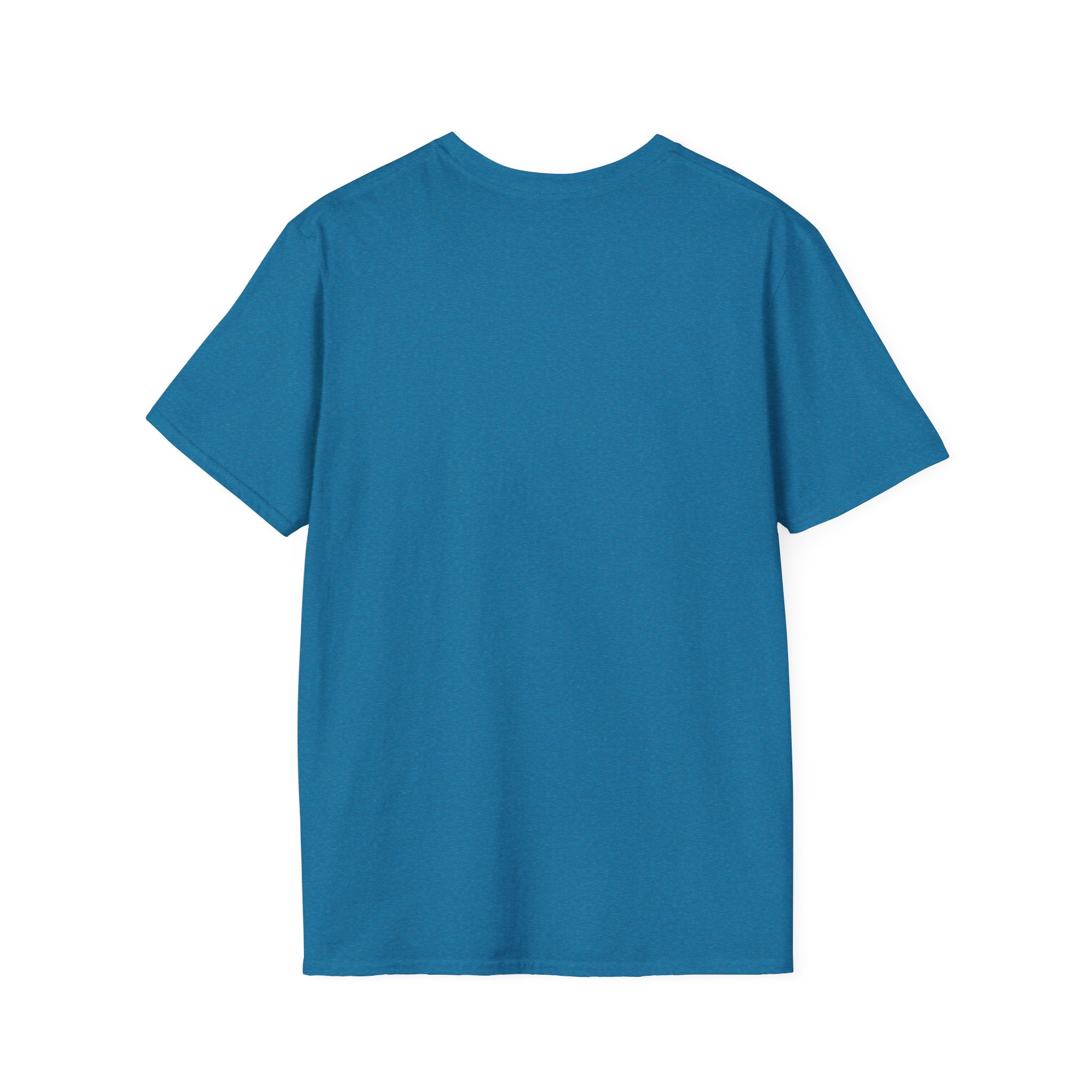 Solid teal T-shirt with crew neck, no graphic