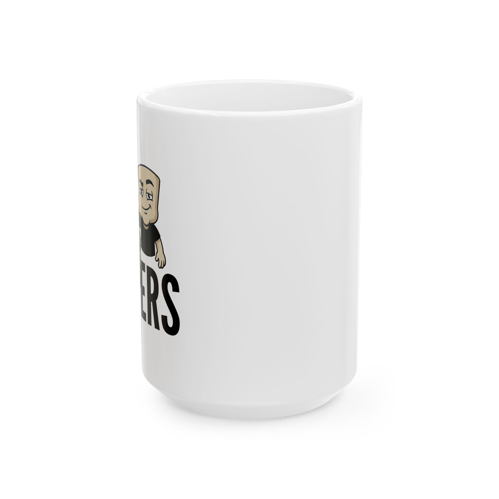 Funny Fishing Mug Size Matters | Gift for Fisherman Dad | Cartoon Fishing Coffee Cup | Funny Angler Gift | Novelty 11oz 15oz Ceramic Mug