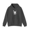 Pixel Ghost Hoodie | Cute Retro 8-Bit Boo Ghost Sweatshirt, Unisex Gamer Halloween Gift Pullover