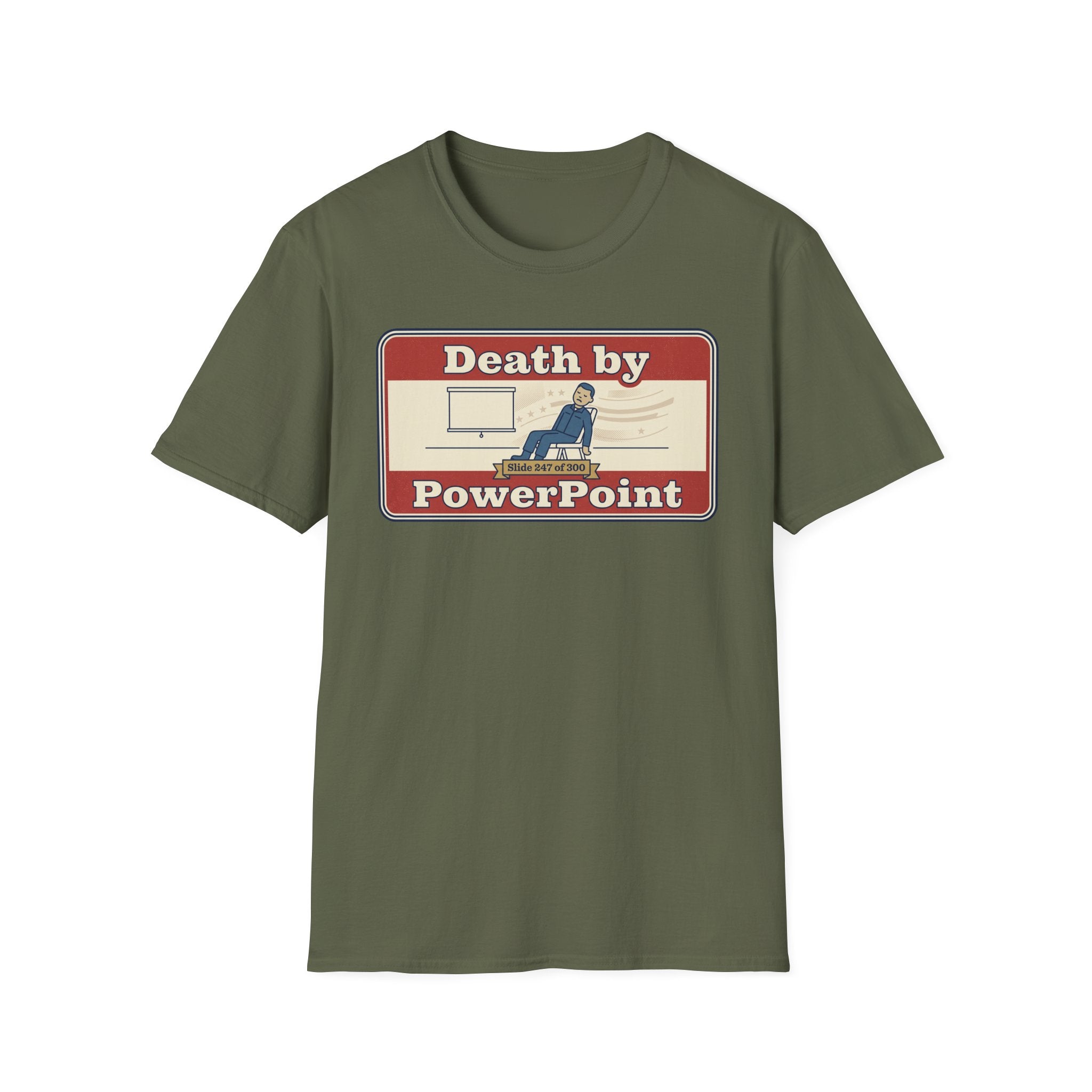 Death by PowerPoint T-Shirt | Funny Presentation Humor Tee