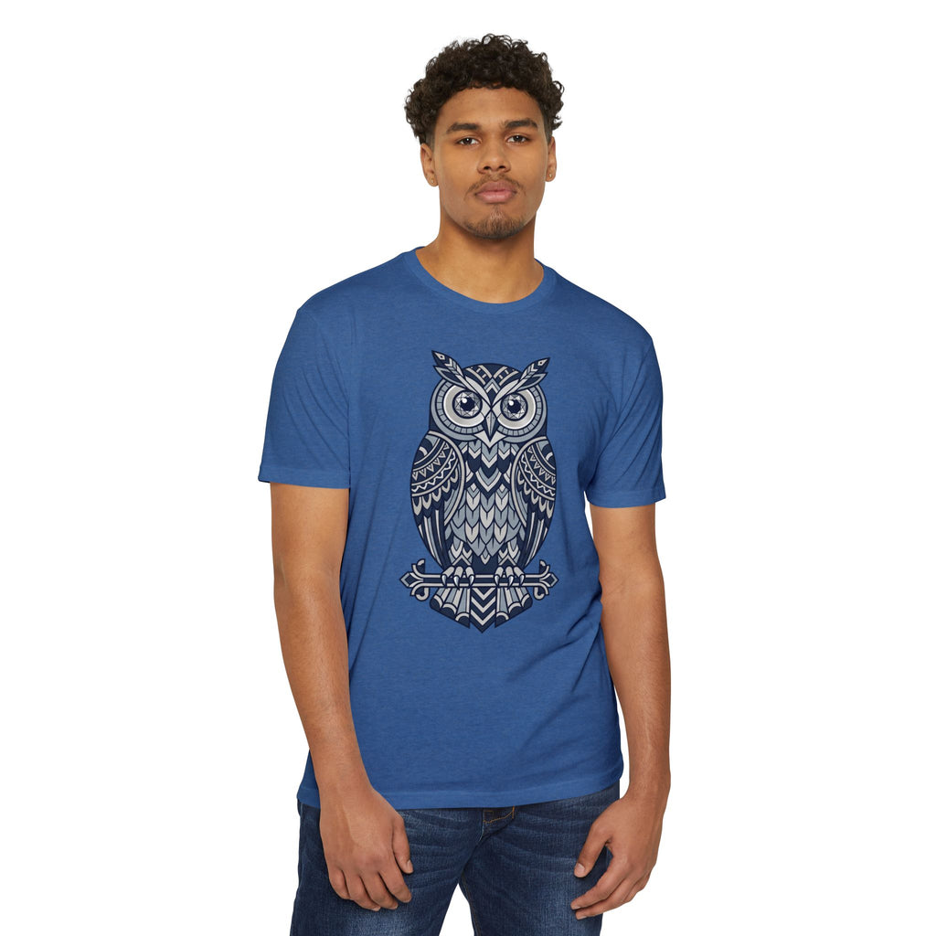 Owl T-Shirt Tribal Boho Woodland Illustration Graphic Tee Owl Lover Gift Nature Art Unisex
