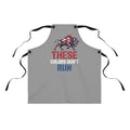These Colors Don't Run Buffalo Apron | Patriotic American Flag Grilling Apron | Bold USA Kitchen Apron | BBQ Gift Apron