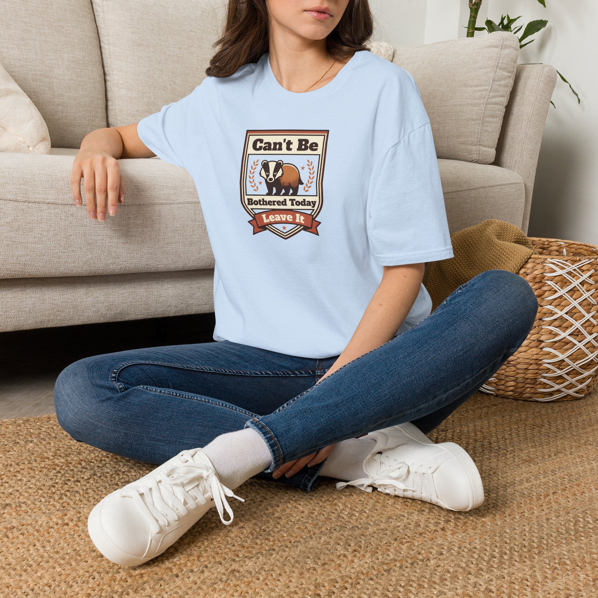 Can't Be Bothered Today Leave It T-Shirt | Badger Graphic Tee