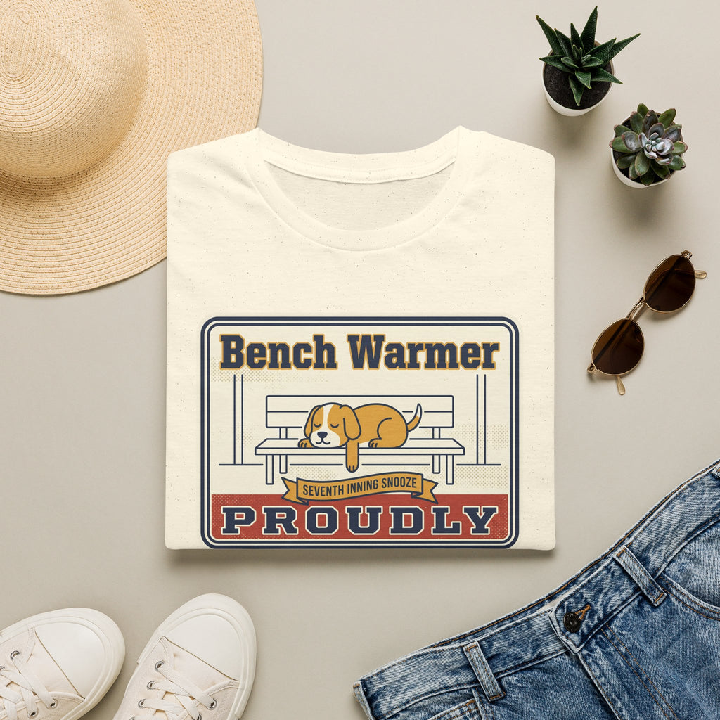 Funny Lazy Dog T-Shirt | Bench Warmer Sarcastic Humor Tee