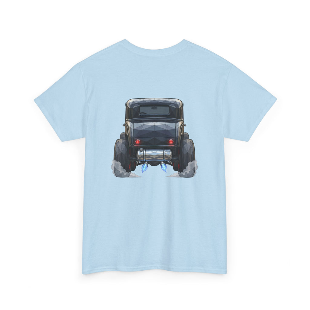 Vintage Hot Rod Front and Rear Tee | Classic Car Graphic Shirt