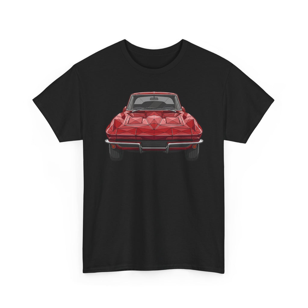 Retro Split Window Sports Coupe T-Shirt | Front and Rear View