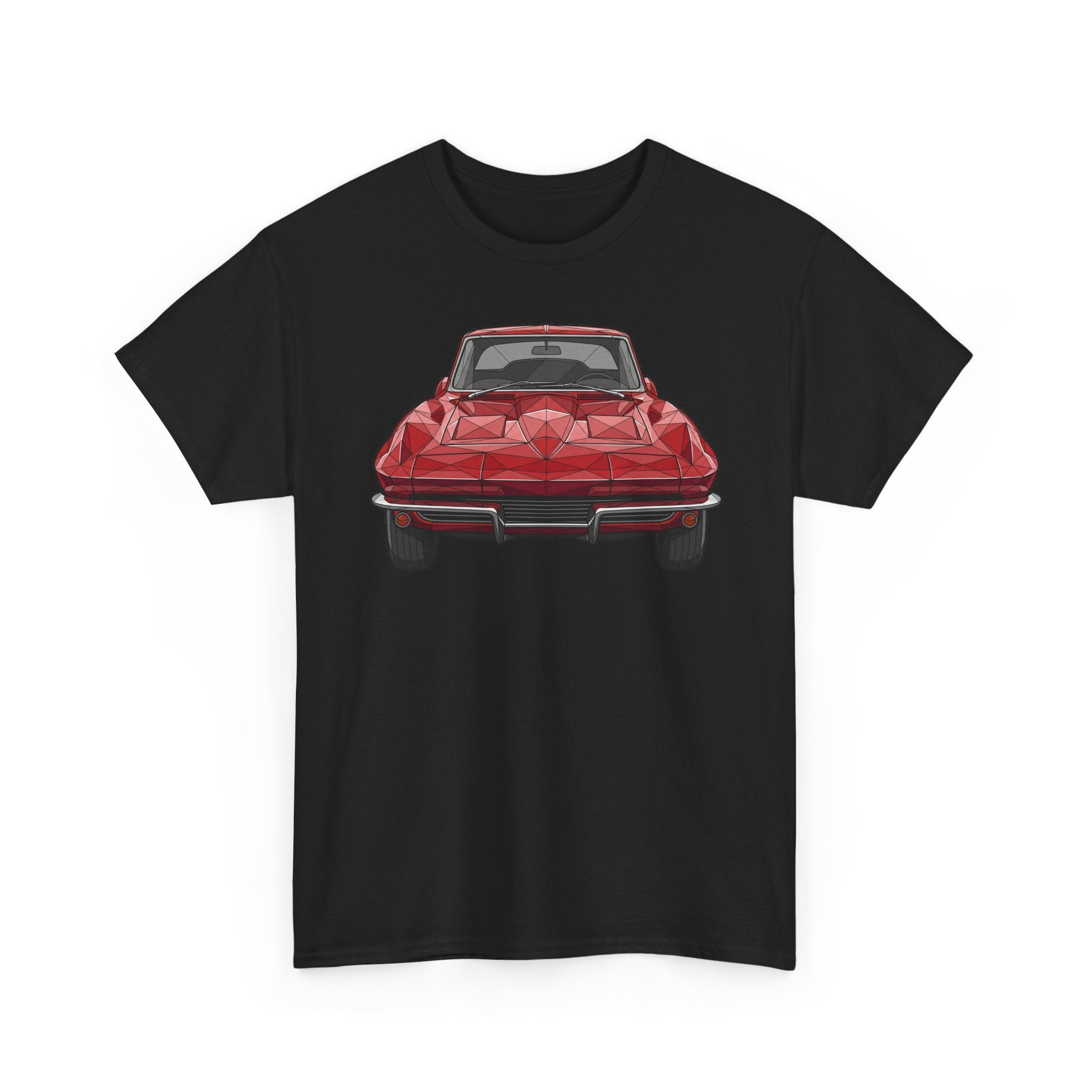 Retro Split Window Sports Coupe T-Shirt | Front and Rear View