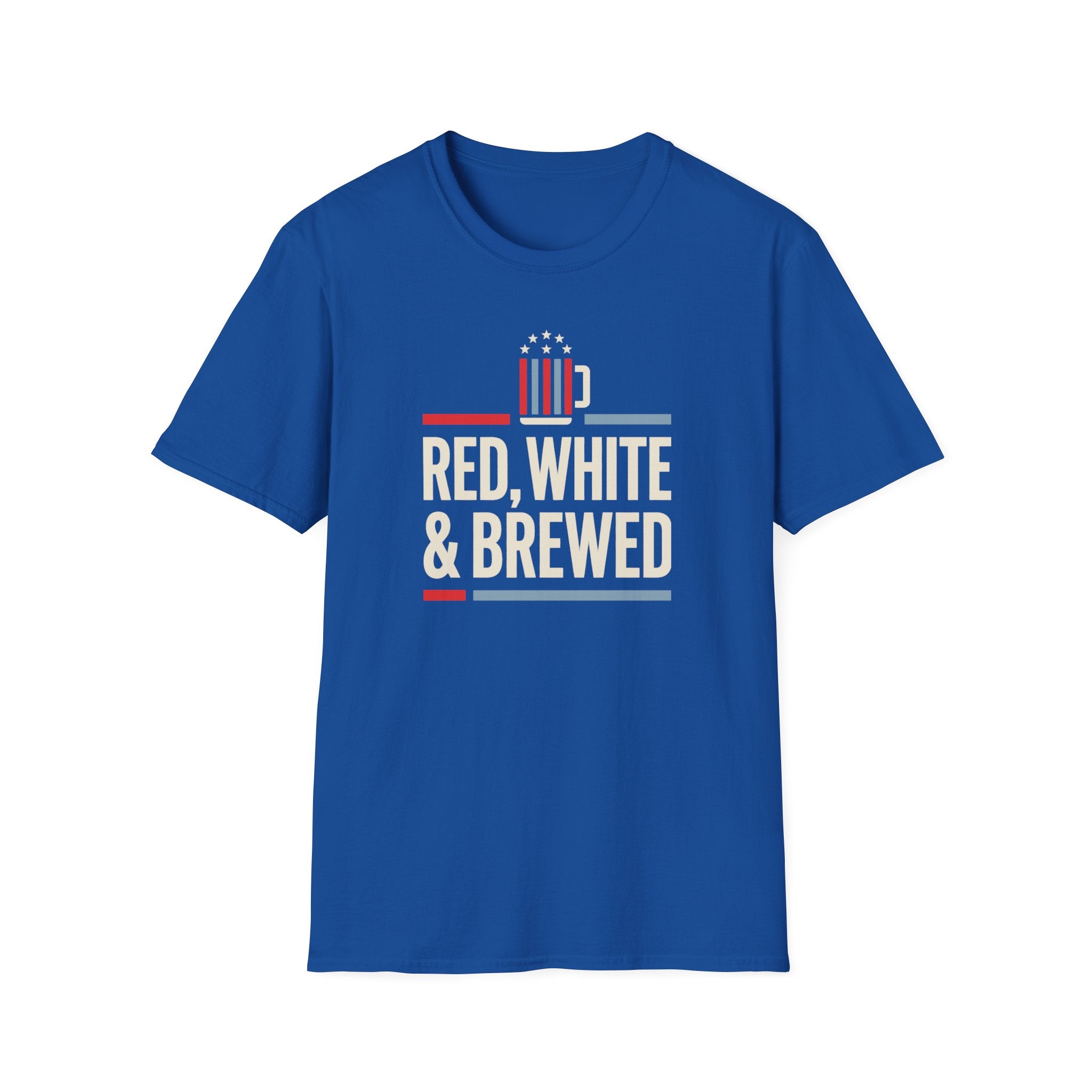 Red White & Brewed T-Shirt | Patriotic Beer Tee, 4th of July Shirt, Beer Lover Gift, USA Independence Day Graphic Tee