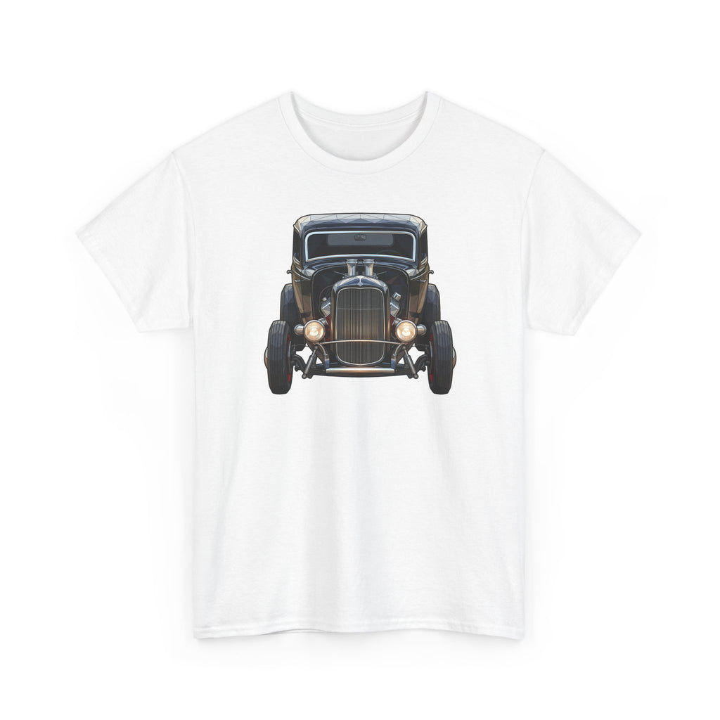Vintage Hot Rod Front and Rear Tee | Classic Car Graphic Shirt